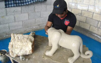 Artesano en Amatenango del Valle